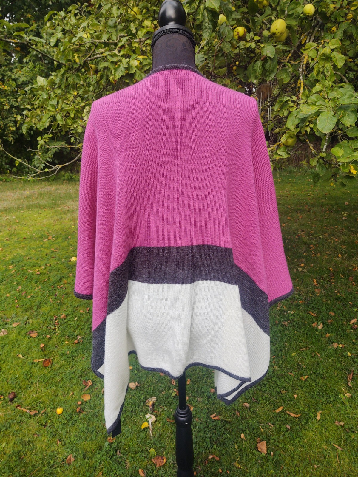 Sjal Tricolor Baby Alpaca - Billede 5