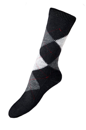 Alpaca Argyle strømpe